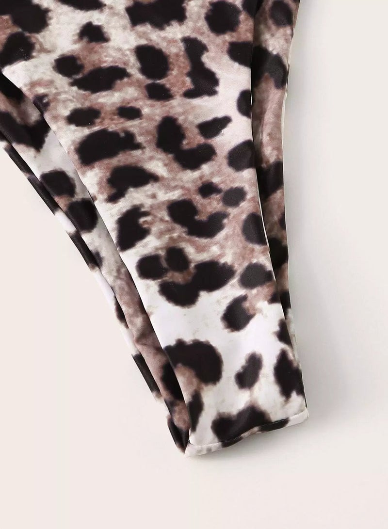 Generic Leopard High Cut Swimming Panty - Image 5