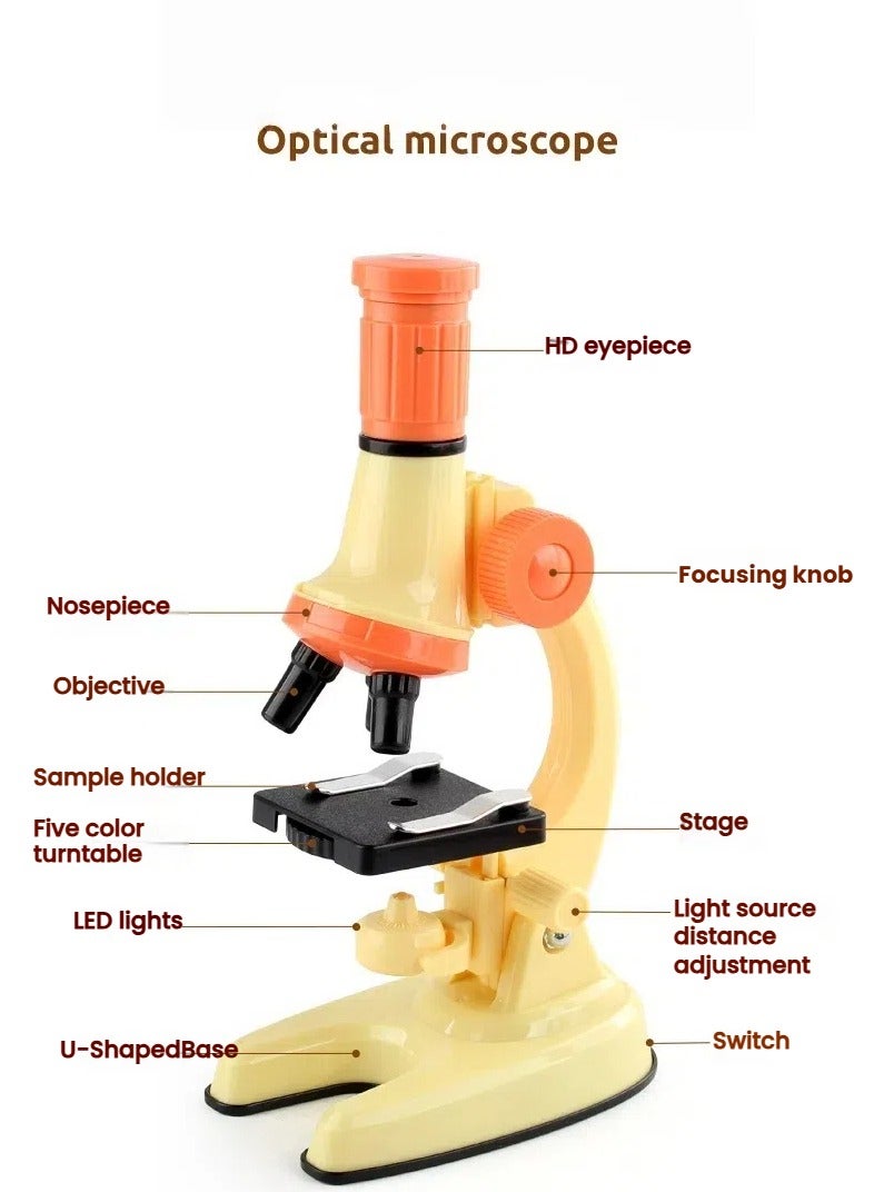 Scientific Biology Experiment Equipment Microscope Toys 1200 Times Microscope Toys Start the Journey of Microscopic Observation - Image 3