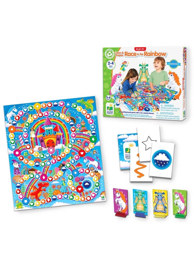 The Learning Journey - Play It! Colors & Shapes Race to The Rainbow - Cooperative Games for Children Ages 3 Years and Up - Award Winning Games - Image 1