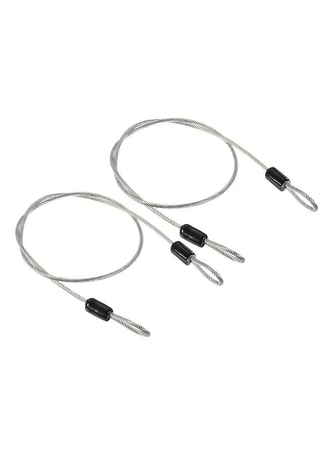 Anti Theft Coated Steel Cable Lock Heavy Duty Secure Outdoor Bike Luggage Fishing Rod Black - Image 5