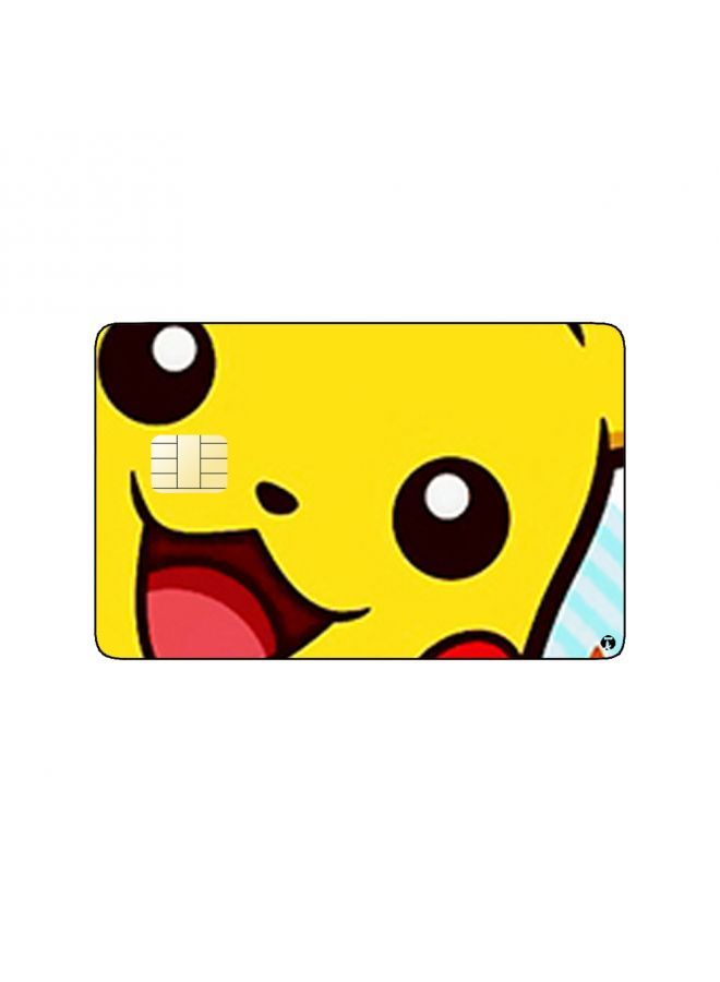 RKN PRINTED BANK CARD STICKER Pikachu From Pokemon Anime - Image 1