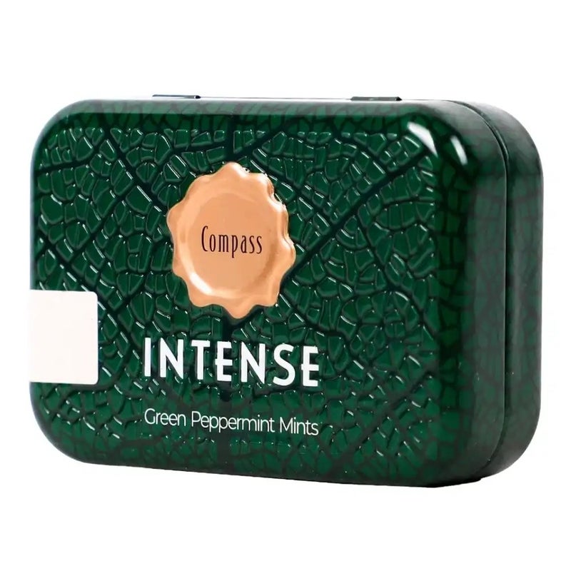 Compass Intense Green Peppermint Mints Sugar Free Mouth Freshner- 20gms