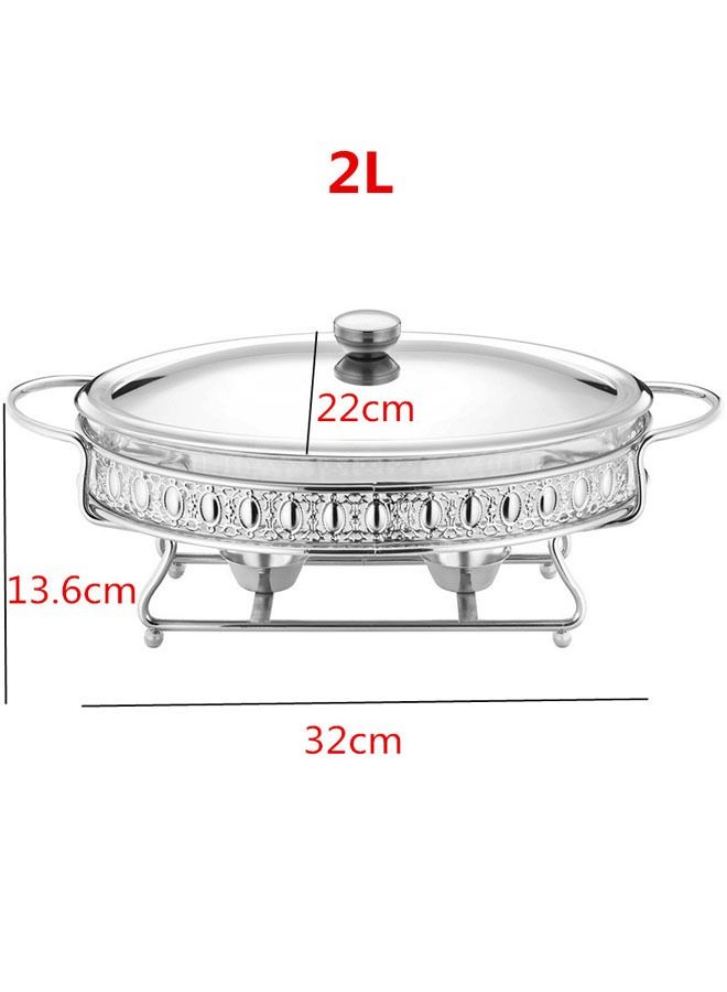 NKX Glass Buffet Stove Food Warming Container - Image 2
