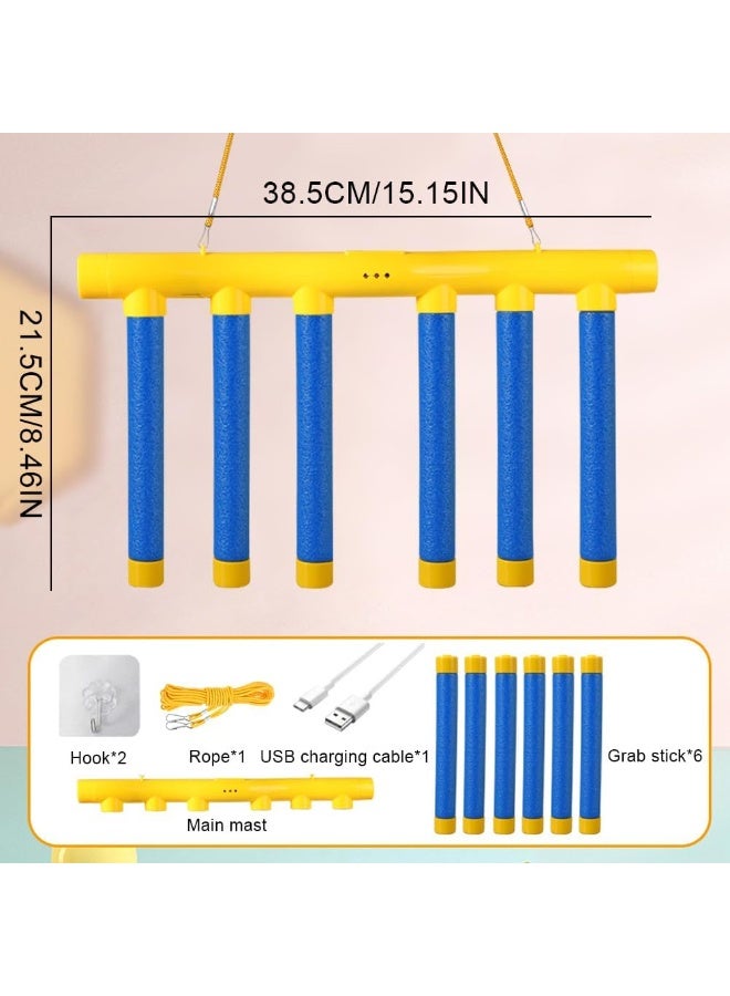 Fast Catch Sticks Reaction Game for Kids, 6-Piece Adjustable Reflex Training Set with 3 Speed Levels, Enhances Hand-Eye Coordination and Reaction Skills, Great for Birthday and Christmas Gifts, Assorted Colors - Image 4
