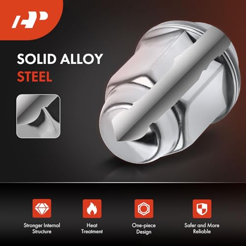 A-Premium صواميل العجلات A-Premium M12-1.50 متوافقة مع شيفروليه إكوينوكس ماليبو إمبالا كامارو HHR GMC تيرين إنفوي ساب 9-7x بويك مجموعة 5 قطع - Image 4