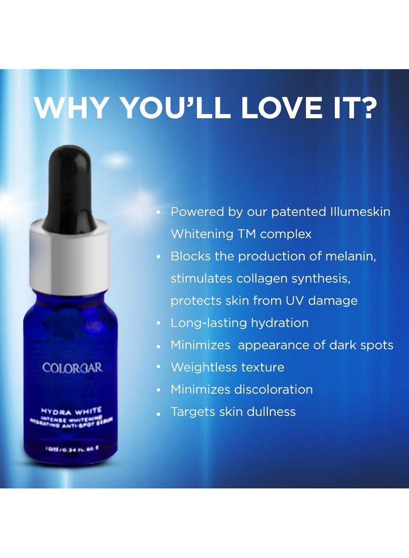 Colorbar Hydra White Anti Spot Serum 10ml Instant Intense Hydration Illuminates Skin 4D Action Weightless Texture - Image 3
