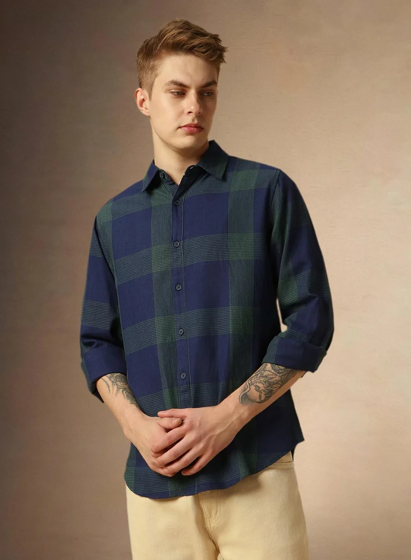 Dennis Lingo Navy Shirt For Men For Men