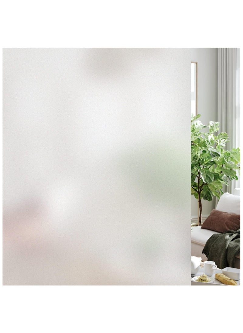Hihonor Privacy Window Films, Self Adhesive Privacy Frosted Opaque Glass Window Film, for Bathroom Door, Decorative Stickers, UV Blocking Heat Control Coverings, Home Office, Front Door(60*200cm)  - Image 1