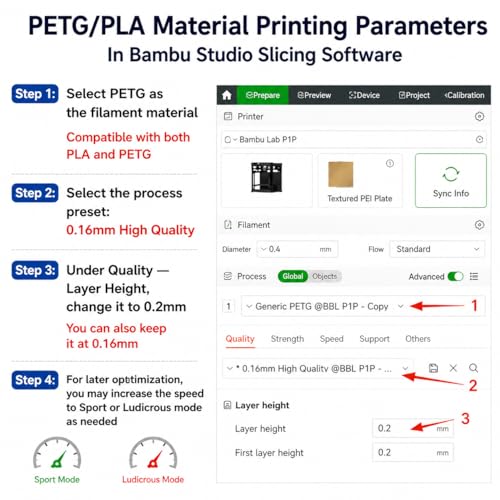 Stronghero3D PETG 3D Printer Filament 1.75mm,Multi Color,Translucent Rainbow,1kg(2.2lbs) Accuracy +/-0.05mm for ender3 Cr10 - Image 5