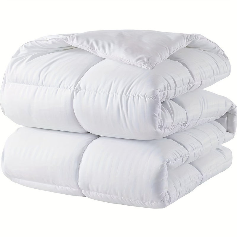 1pc Comforter Duvet Insert - Quilted Comforters, All Season Duvet, Polyester Filling, Bedding Comforter With Corner Tabs - Image 1