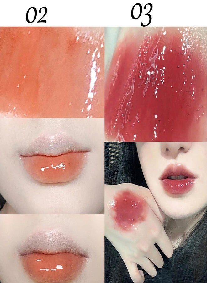 Baorder 4Pcs Bear Lip Glaze Hydrating Jelly Lip Gloss,Jelly Liquid Lipstick Cute Bear Lipgloss Moisturizing Lip Stain Plumping Water Lip Gloss Waterproof Long Lasting Cheek Rouge Tint Makeup (4, A) - Image 5
