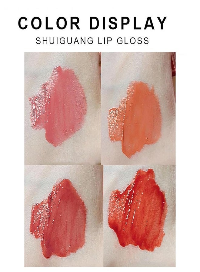 Baorder 4Pcs Bear Lip Glaze Hydrating Jelly Lip Gloss,Jelly Liquid Lipstick Cute Bear Lipgloss Moisturizing Lip Stain Plumping Water Lip Gloss Waterproof Long Lasting Cheek Rouge Tint Makeup (4, A) - Image 3