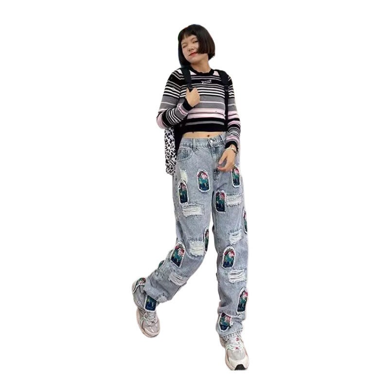 Unisex Casual Daily Denim Jeans - Image 5