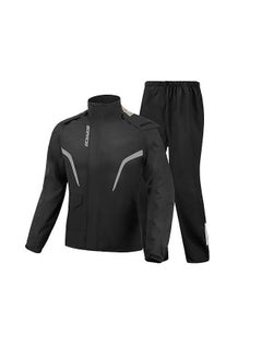Scoyco Set SWIFT - Rain RC10 CH24 Motorcycle Riding Full Suit | Motorcycle Rain Suit Reflective Work Rain Jacket and Pants for Men, Black  - Image 1