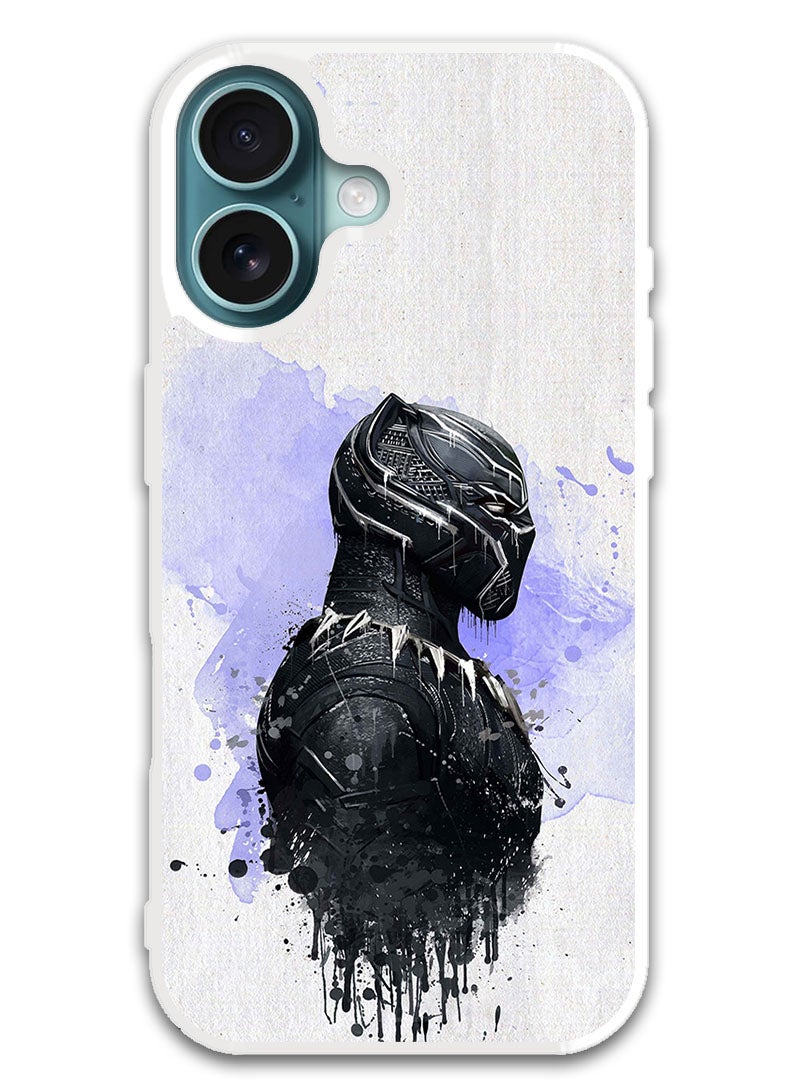 Theodor Protective Case Cover For APPLE IPHONE 16 Plus Black Panther (White Bumper) - Image 1
