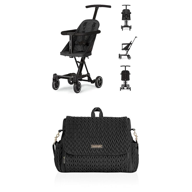 Dream On Me Ultimate OnTheGo Parenting Bundle  Includes Lightweight Coast Rider Stroller  Belle Convertible Diaper Bag - Image 1