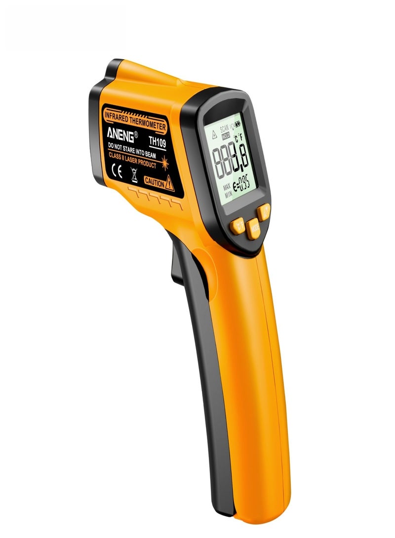 ANENG ANENG TH109 Infrared Thermometer LCD Hygrometer Laser Temperature Meter Pyrometer Handheld Non-contact Digital High sensitivity Tester Tools - Image 1
