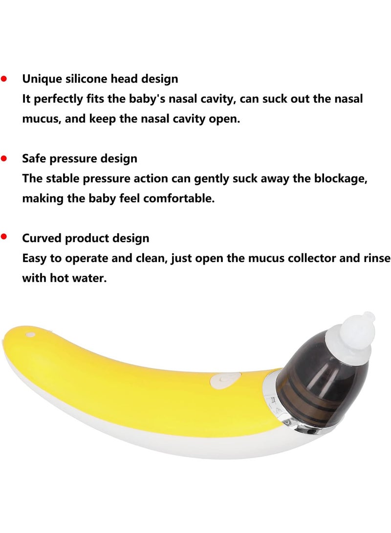 MiniMe Electric Nasal Aspirator Baby | 0–24 Months | Yellow | Plastic & Silicone | USB Rechargeable & Five Suction Levels & One-Key Control & Soft Skin-Friendly Tip & Easy To Clean & Whisper-Quiet Operation | Compact & Portable Design - Image 4