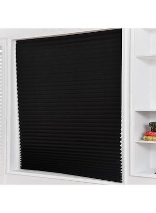No Tools Original Blackout Pleated Paper Shade Black, 60*180cm, 1 Pack-Temporary Blinds, Vertical Pleated Blinds No Drilling Self Adhesive Blinds Easy to Install Fits Blinds Window Roller - pzsku/ZBD3097067EAA1AA36934Z/45/1751008282/75ccedae-d126-4900-b33d-208f0f3f4d11
