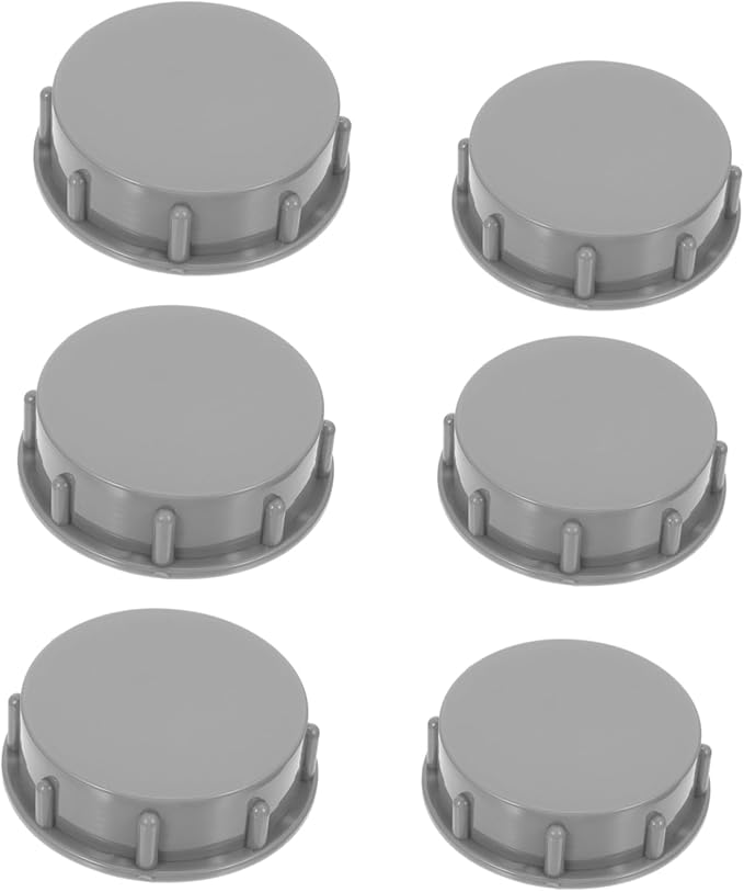 6 Piece Waterproof Drain Plug Caps Set For Kitchen Bathroom Waste Disposal - Image 1
