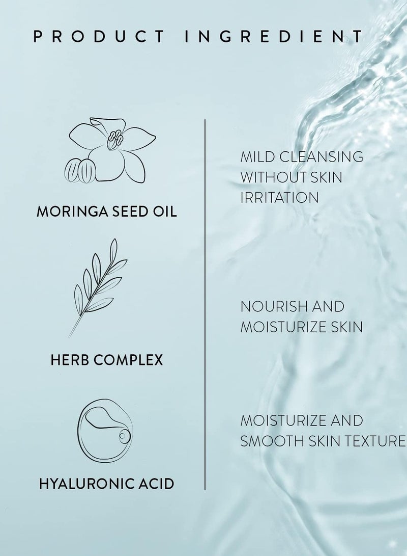 Vidivici Face Clear Perfect Cleansing Foam – Gentle Face Wash with Hyaluronic Acid and Moringa Seed Oil – Hydrating Foaming Cleanser – Soft, Fluffy Foam 4.06oz.  - Image 4