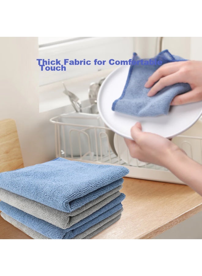 Yessel Yizhixuan Ultra-fine Microfiber Cleaning Cloths, 25*25cm, 10 Pieces, Kitchen Housekeeping Cleaning, Absorbent, No Shedding, For Wiping Tables - Image 2