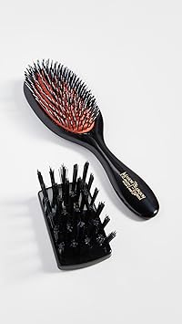 Mason Pearson BN3 Handy Boar Bristle Nylon Tufts Hair Brush Cleaner Gift Box - Image 4