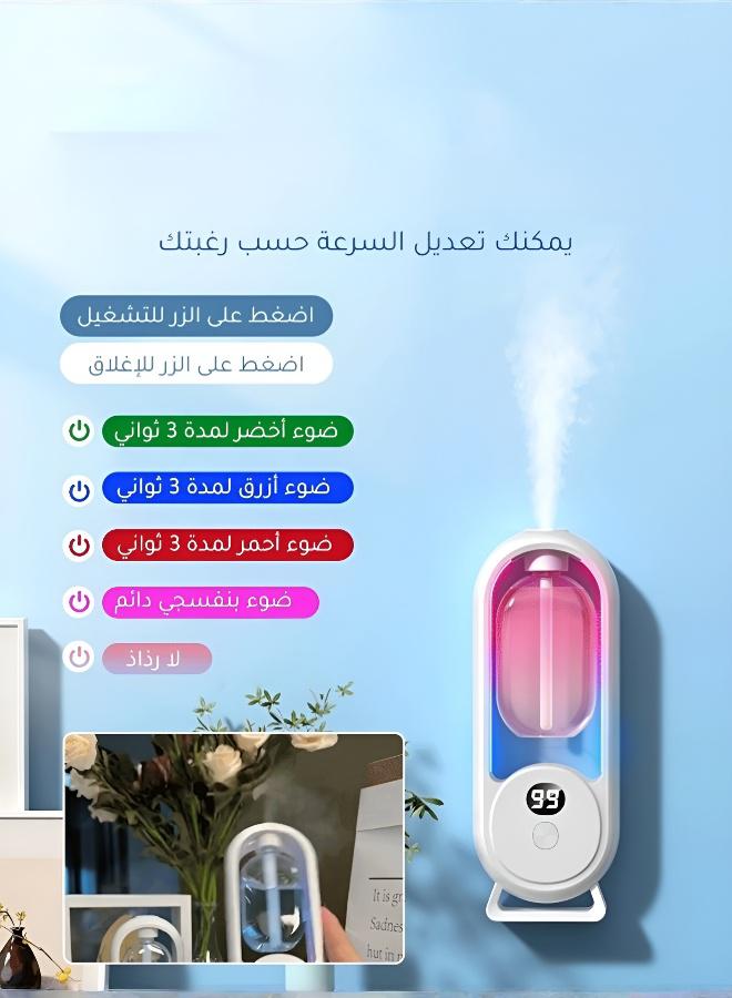 منتشر عطر أوتوماتيكي بسعة كبيرة للمنزل والفنادق والمكاتب مع إضاءة جوّية وتحكم عن بعد - عطور متنوعة بدون تداخل رائحة - Image 3