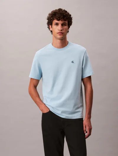 Calvin Klein Jeans Embroidered Monogram Logo Relaxed T-Shirt