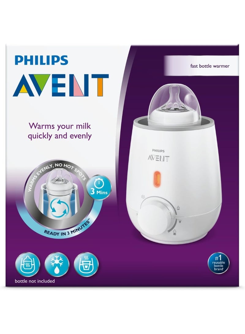 Avent Philips Avent Fast Bottle Warmer – Quick and Even Heating for Baby Milk and Food - Image 1