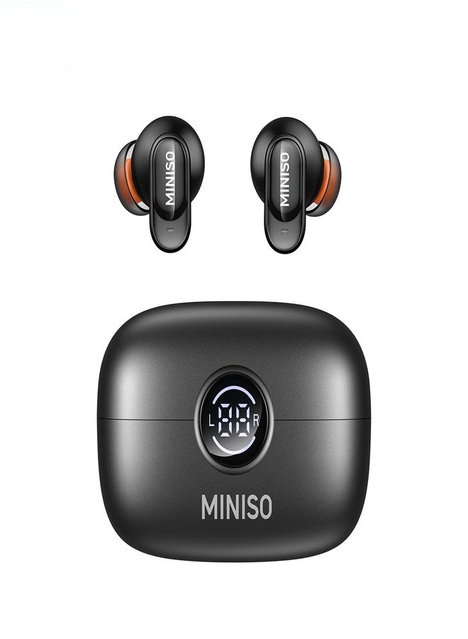 ميني سو سماعات أذن MINISO MS105 بتقنية الذكاء الاصطناعي للترجمة الفورية، تدعم 134 لغة عبر تطبيق، متوافقة مع نظامي iOS وAndroid، بتقنية بلوتوث 6.0، مثالية للسفر والأعمال. - Image 1