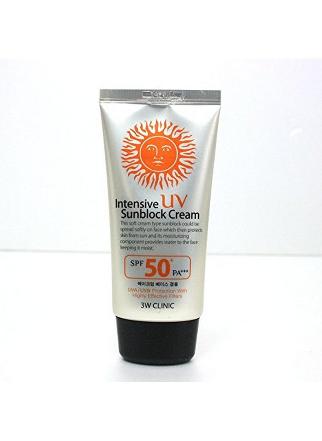 3W CLINIC 3W Clinic Intensive UV Sunscreen Sunblock Cream 4 Pack SPF50+ / PA+++ 70ml (2.3oz)  - Image 2