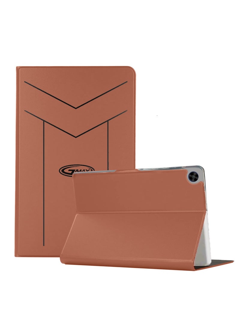 جيماكس غطاء واقٍ لهاتف سامسونج جالاكسي تاب A11 4G 2025 (8.7 بوصة) من جلد PU مع إغلاق مغناطيسي من GMAX (TCFPSR) - بني - Image 1