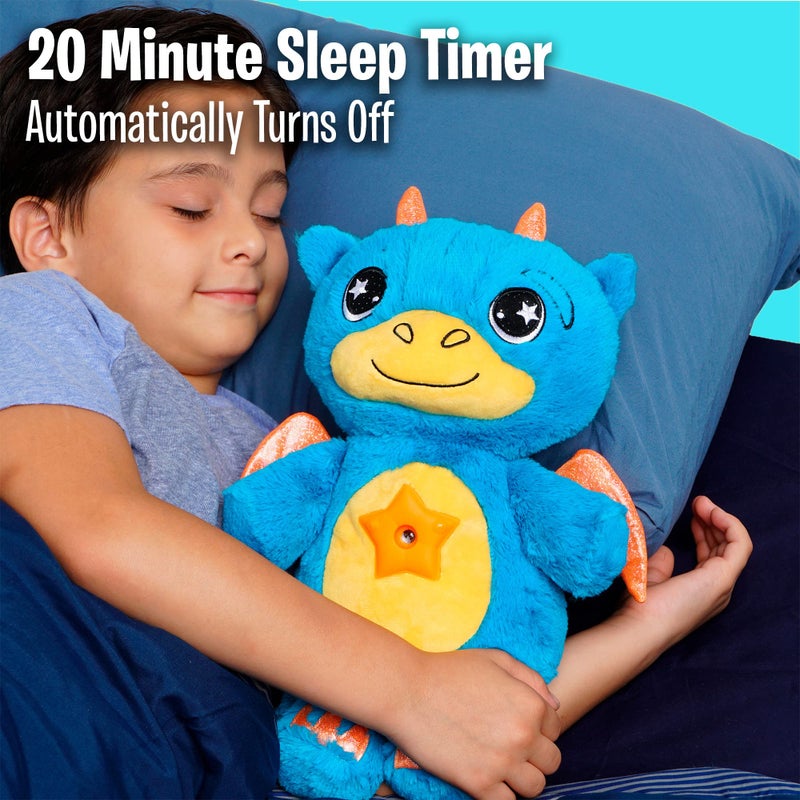 Ontel Star Belly Dream Lites, Stuffed Animal Night Light, Blue Dragon - Projects Glowing Stars & Shapes in 6 Gentle Colors, As Seen on TV, 5X5X5 - Image 4