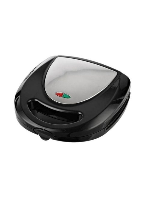 7-in-1 Multi-Purpose Snack Sandwich Heater with Removable Plates 760 Watt Black