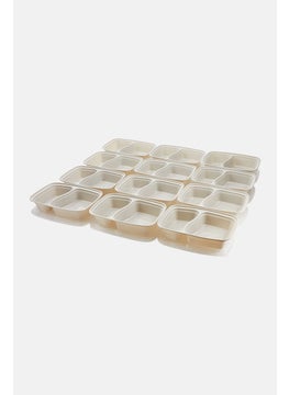 Just Cook 12 Pieces Containers Two Compartment Meal Prep Set 900 ml, Grey  - Image 3