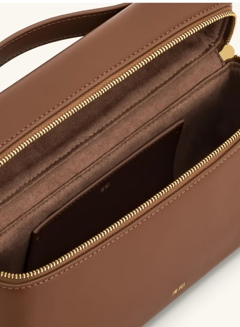 جي دبليو بي الحقيبة اليدوية الأنيقة ذات الطابع الأنيق - بني - Image 4