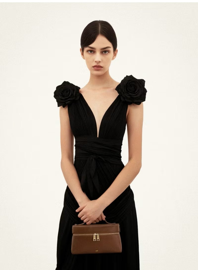 جي دبليو بي الحقيبة اليدوية الأنيقة ذات الطابع الأنيق - بني - Image 5