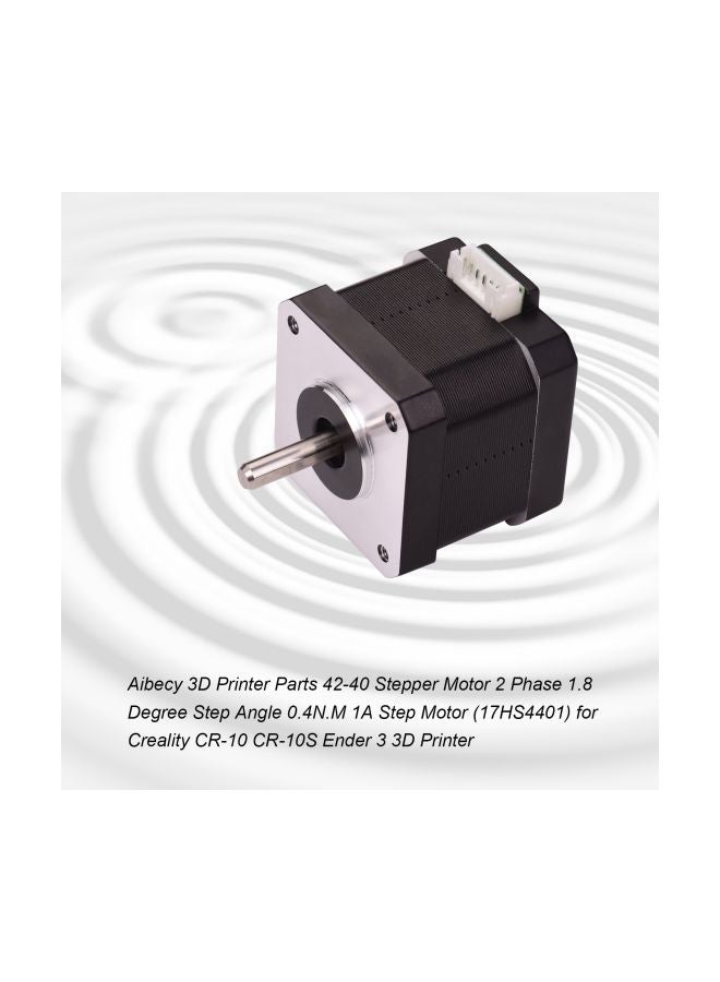 NIBEMINENT Stepper Motor Shaft For 3D Printer Black/Silver  - Image 2