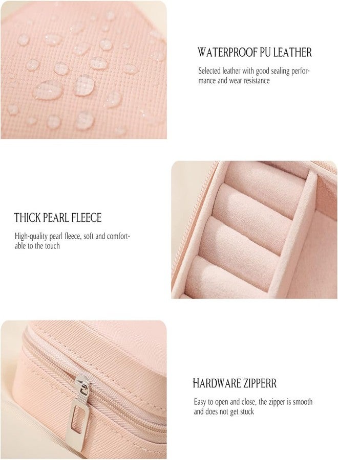 Ballotte Jewellery Box, Mini PU Leather Travel Jewelry Storage Case for Rings Earrings Necklace, Portable Jewellery Box Organizer for Earrings Rings... - Image 4