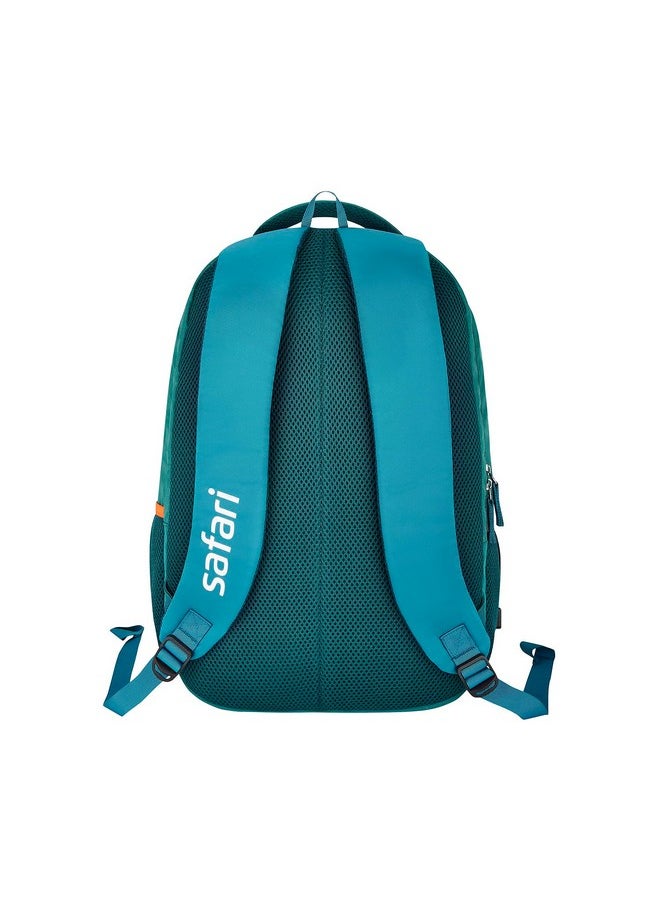 Safari Safari Mega 14 Casual Backpack, 4 Compartments with 2 Side and 1 Front Pockets, Padded Back & Shoulders, 43L, Teal  - Image 4