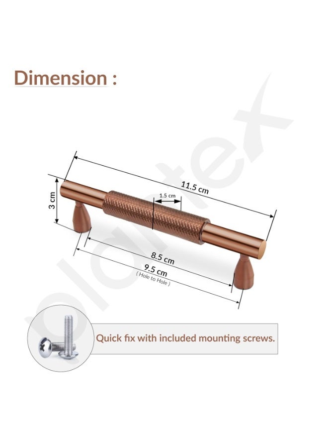Plantex Cabinet Handle/96mm Handle for Cabinet/Wardrobe/Kitchen Handle/Door Pull-Push Handle for Home/Office - Pack of 1 (Rose Gold) - Image 2