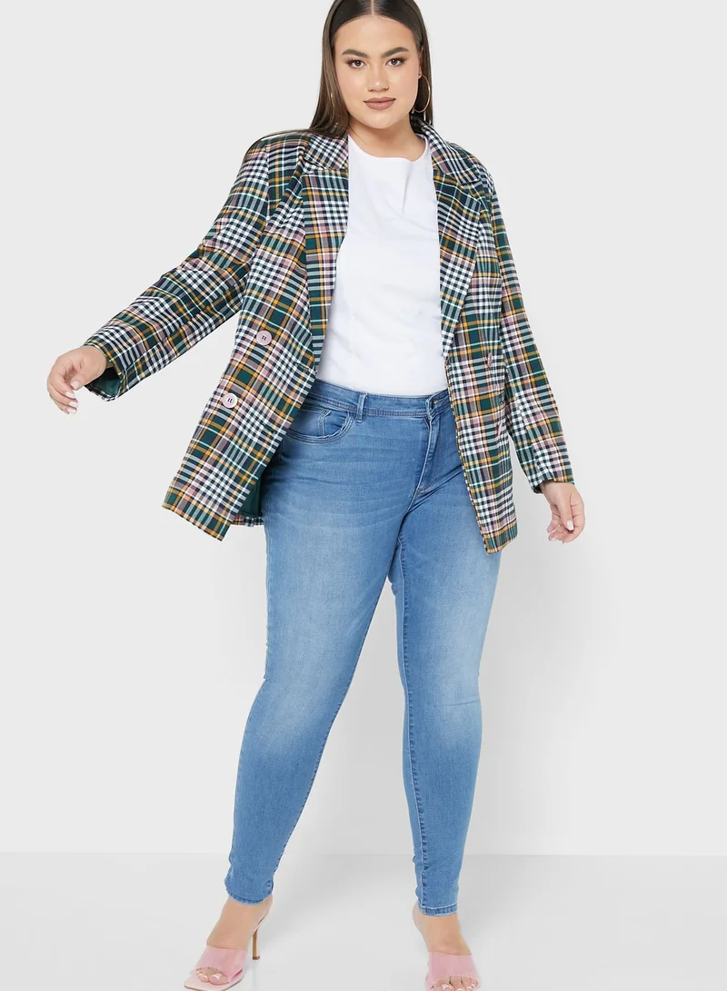 Only Carmakoma High Waist Skinny Jeans