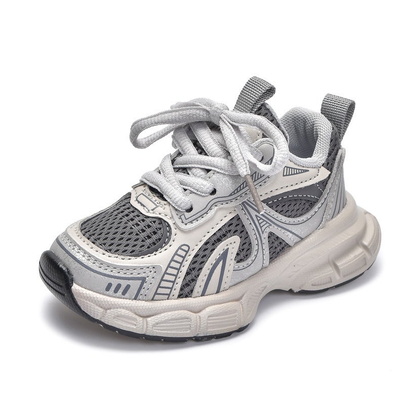 Mesh Sneakers Lightweight Flexible Sole Walking Shoes For Kids Indoor And Outdoor Activities - Image 1