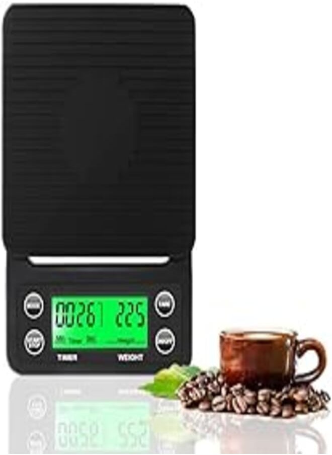 SCIENISH SCIENISH Coffee Scale with Timer, High Accuracy Kitchen Food Scale with Tare Function 