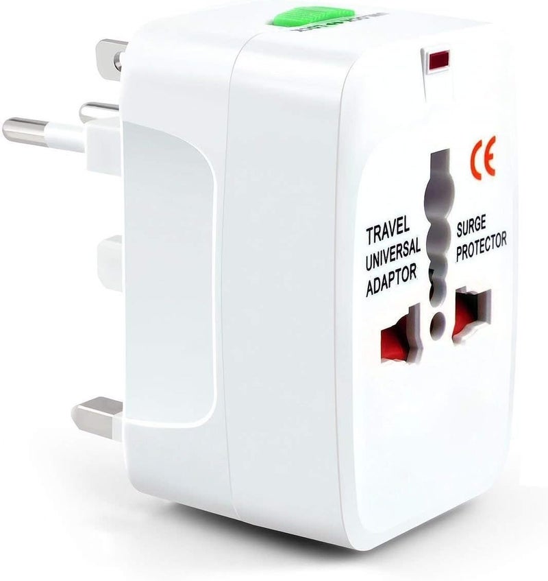 RSP Quality bit Europe/UK/US/China/India All in One Universal International Travel Adapter Plug Surge Protector - Image 1