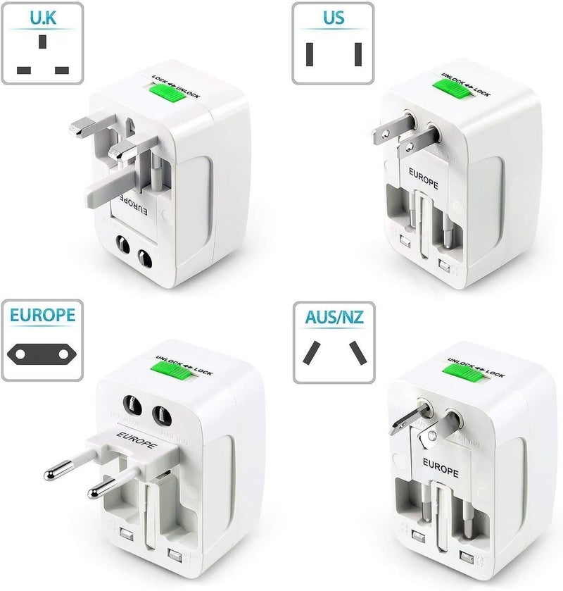 RSP Quality bit Europe/UK/US/China/India All in One Universal International Travel Adapter Plug Surge Protector - Image 2