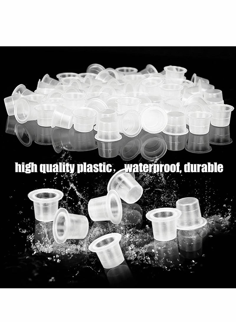 Excefore Ink Caps, 300 Pcs Mixed Size Disposable Pigment Cups, Diameter 8/11/15mm 3 Sizes Plastic Ink Cups Caps for Ink, Supplies - Image 5