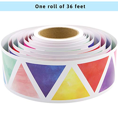 Fancy Land Watercolor Bulletin Board Borders for Classroom Decor Colorful Straight Trim Border for Art Class Chalkboard Decoration Back to School Supplies 36ft - Image 2