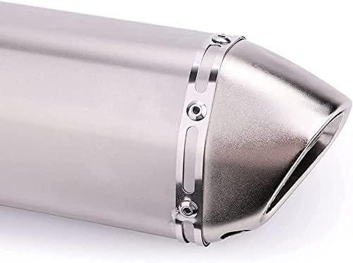 Tesmirror Motorcycle Exhaust Muffler 1.5-2"Inlet with Removable DB Killer for Street/Sport Motorcycles and Scooters with 38,51mm Diameter Exhaust Pipes(Titanium) - Image 5